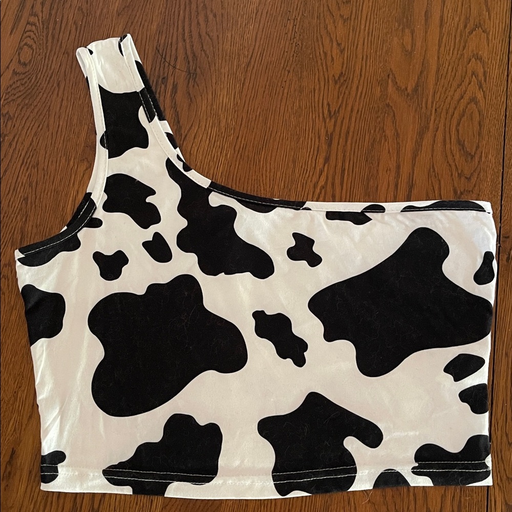 SHEIN Black and White Patterned Top